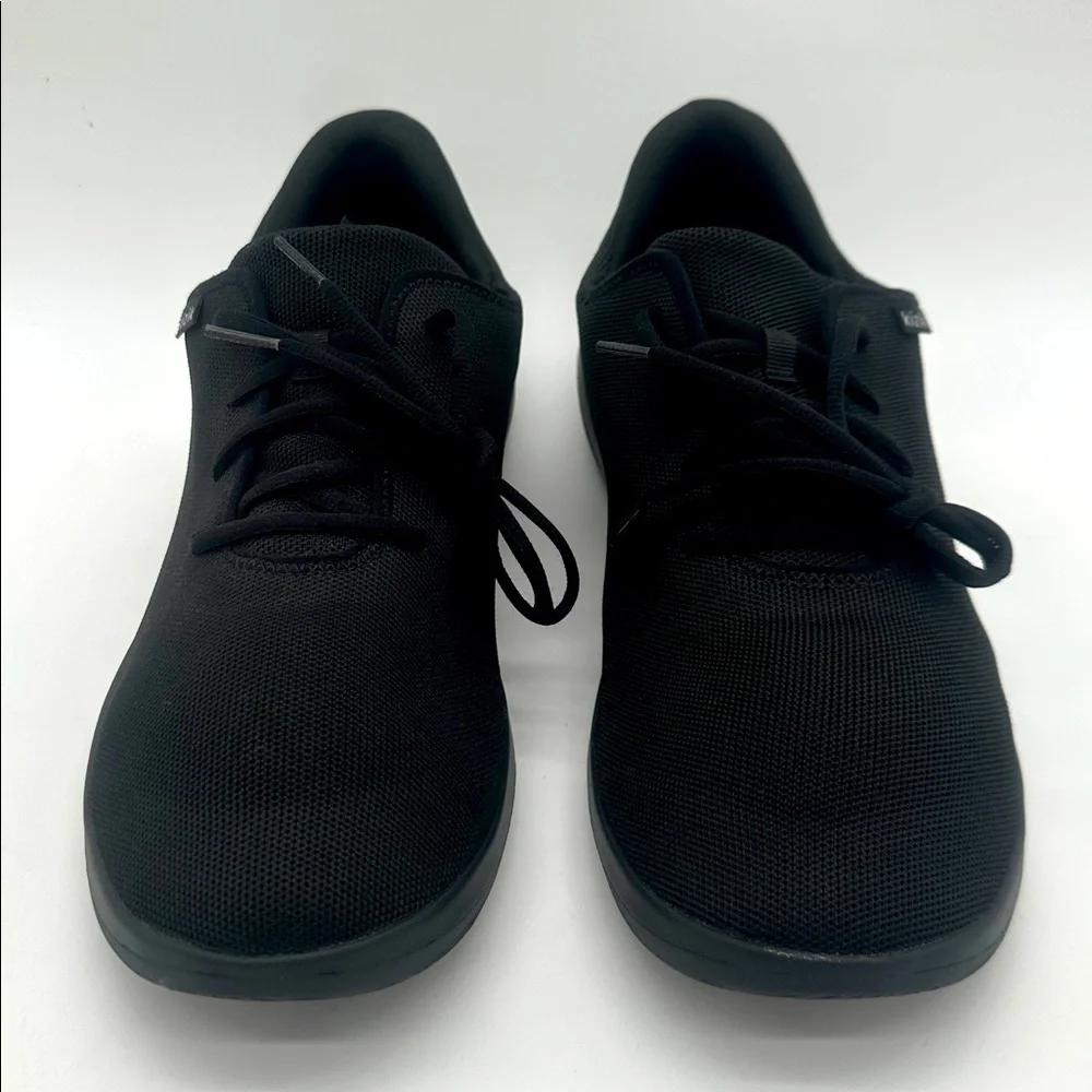 Kizik Men's Size 15W Madrid Eco Knit Triple Black Lace Up Sneakers